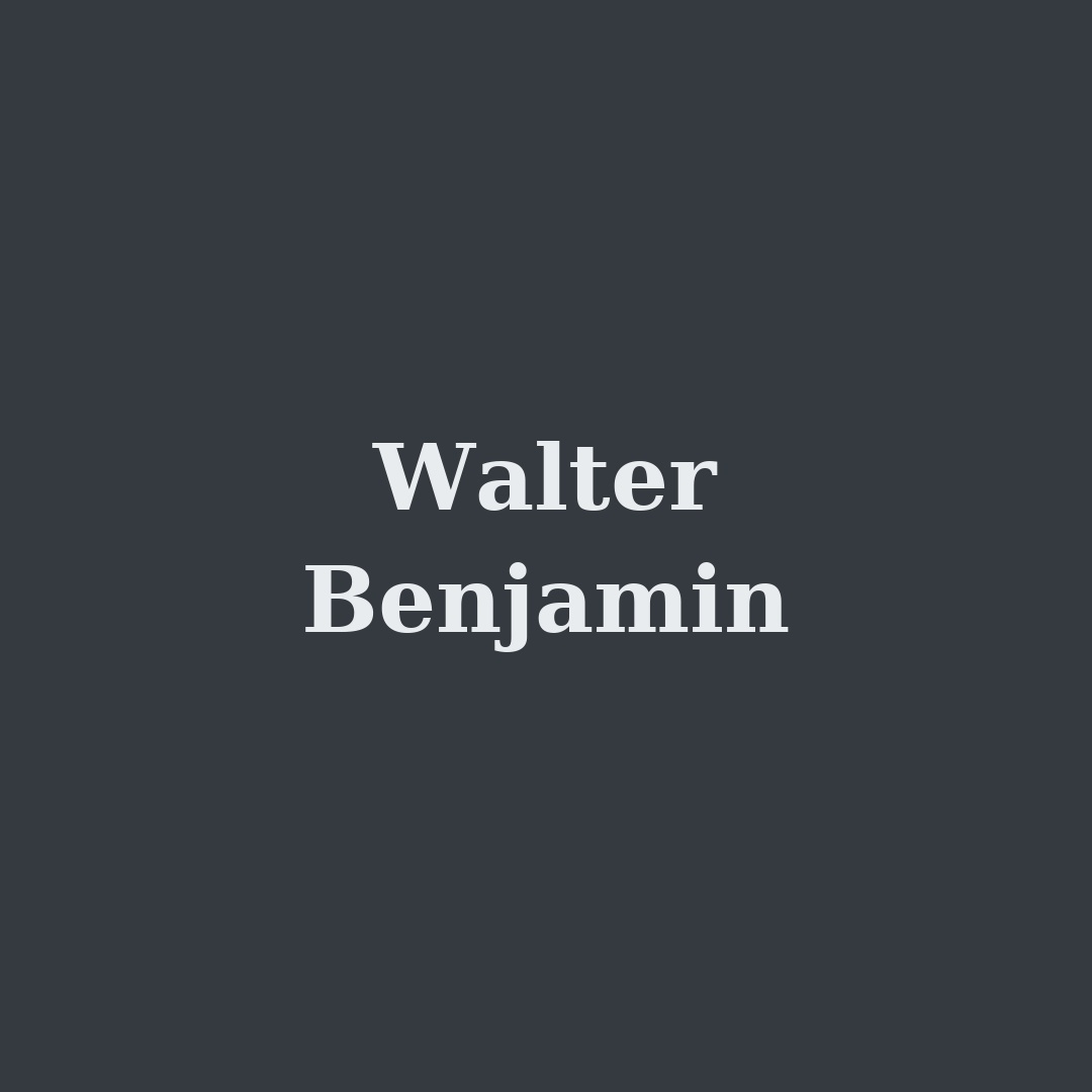 Walter Benjamin | Felsefemiz.net